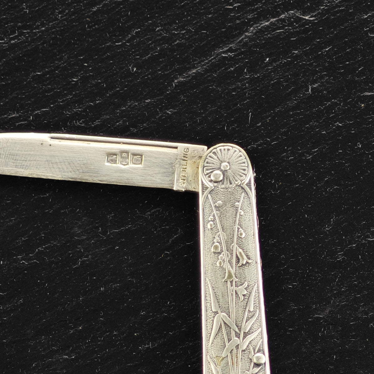 Antique Lilly Of The Valley Pocket Knife Sterling Silver MISC0418
