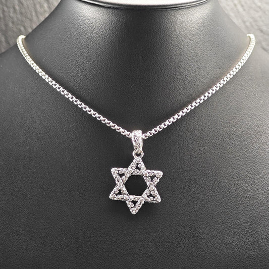 Jai Star of David Necklace Sterling Silver N2483