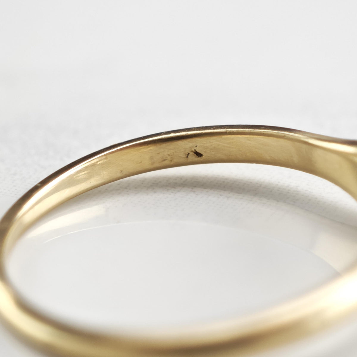 AS IS Antique Diamond 14K Gold Ring Sz 6 R6809