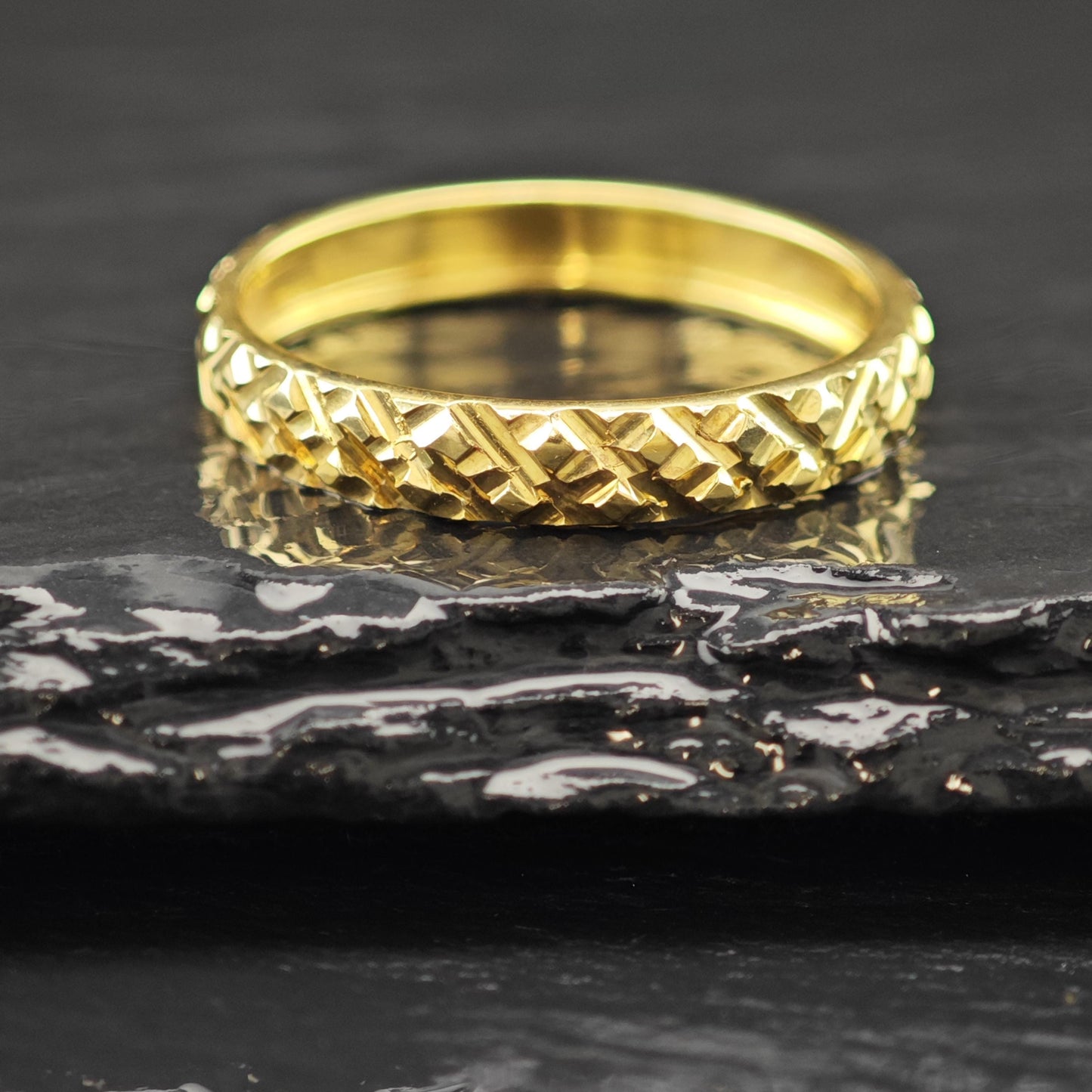 14K Gold Plated Sterling Silver Ring - Simple Minimalist Band