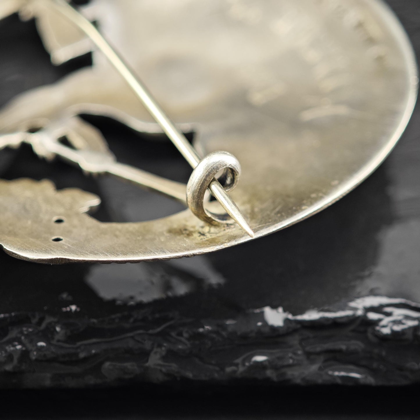 Vintage Norway Pillarguri Brooch Sterling Silver
