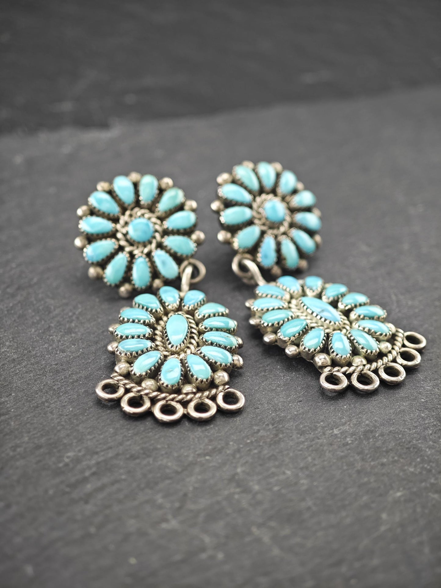 Signed Alice Quam, Sterling Silver Stud/Dangle Earrings