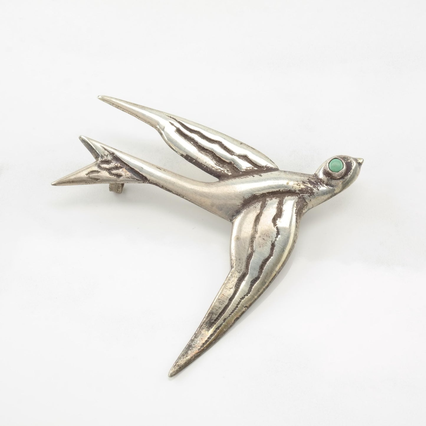 Choice Taxco Pre Eagle Sterling Silver Brooch Butterfly Bird Deer Animal Turquoise