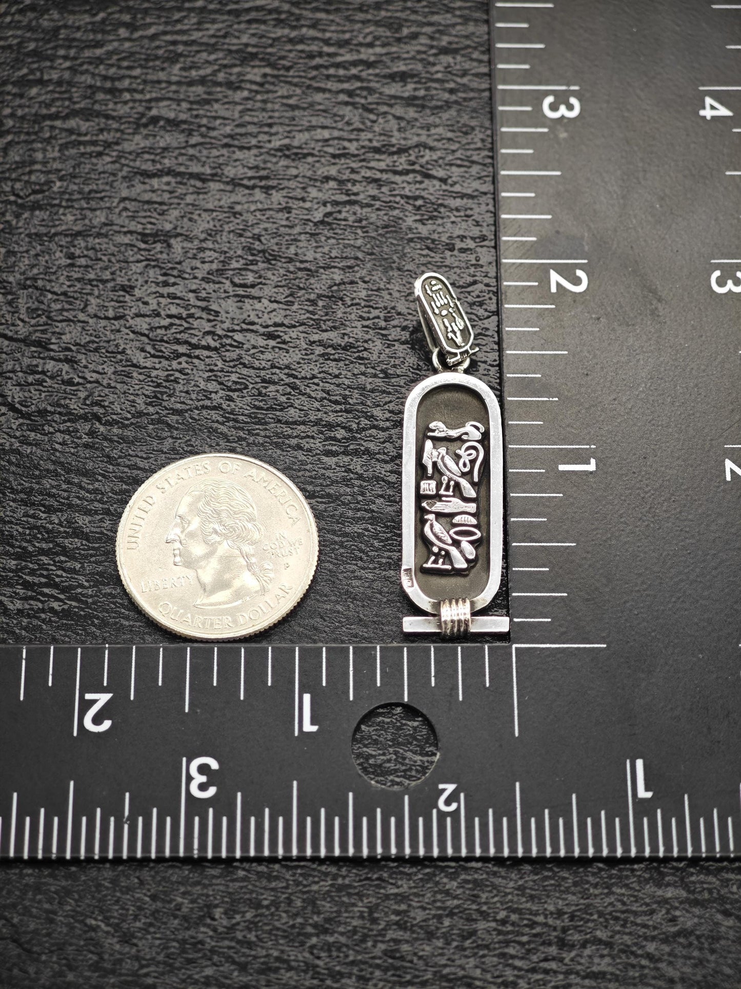 Choice of Egyptian Revival, Cartouche Pendant Sterling Silver P2727