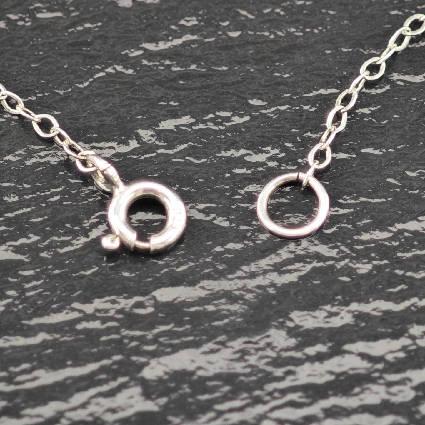 Lariat Sterling Silver Blue Moonstone Topaz Necklace