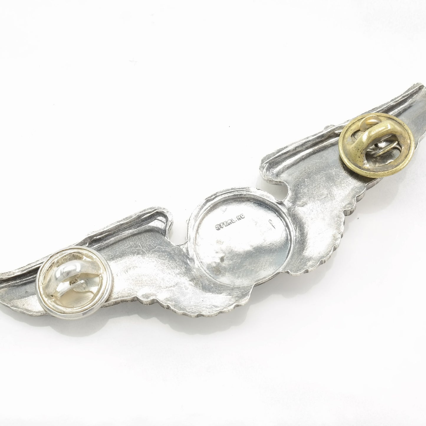 Silver Brooch Army Air Force U.S. WWII Aircrew Wings Sterling B1657