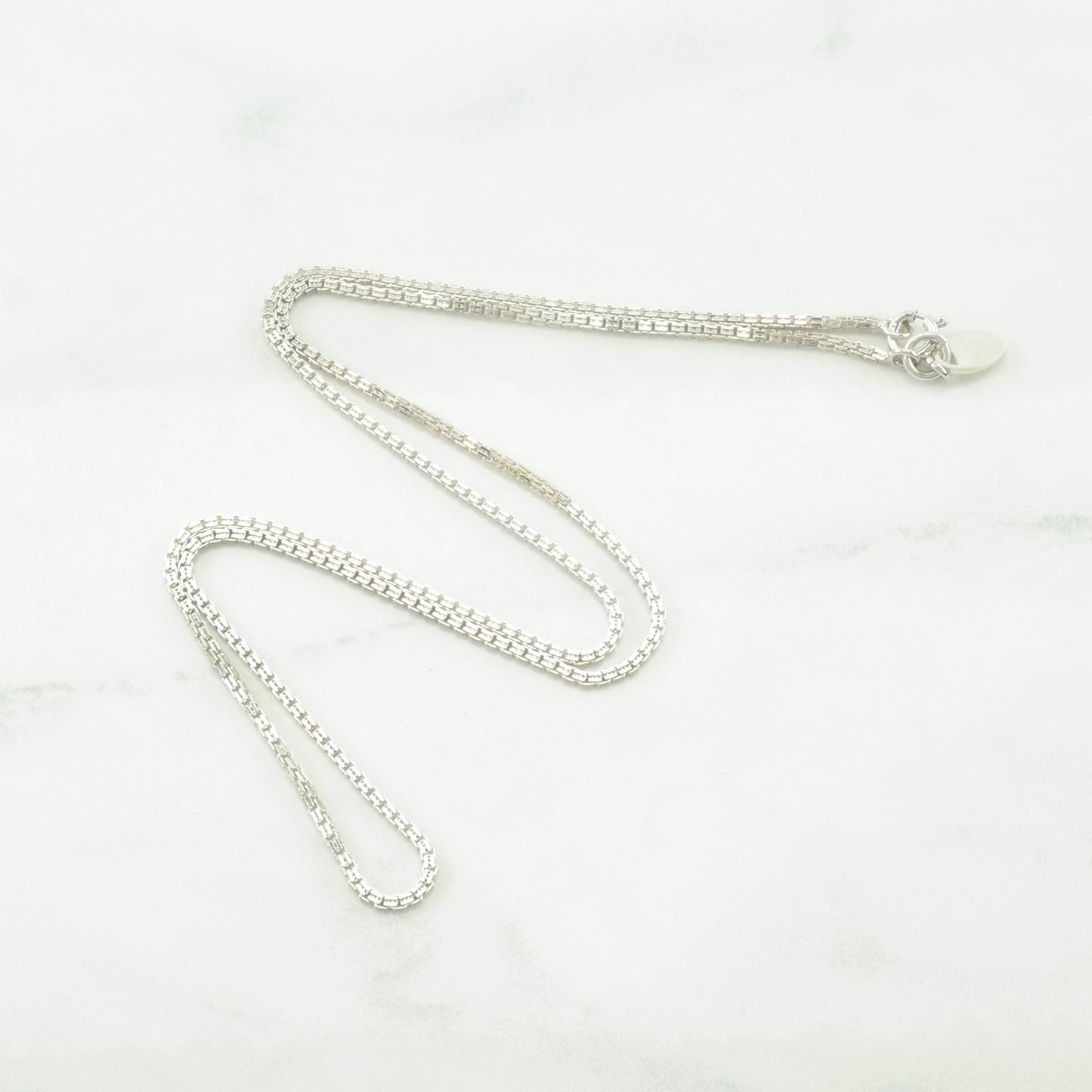 Nicky Butler Sterling Silver Box Chain 1.5mm Box Chain Necklace