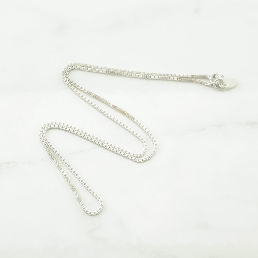 Nicky Butler Sterling Silver Box Chain 1.5mm Box Chain Necklace