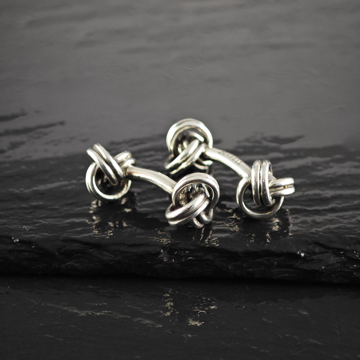 Vintage Jondell Twisted Knot Sterling Silver Cufflinks MISC0428