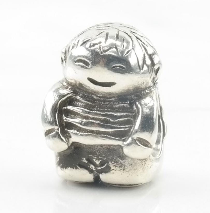 Vintage Sterling Silver Pandora Charm Child Pendant