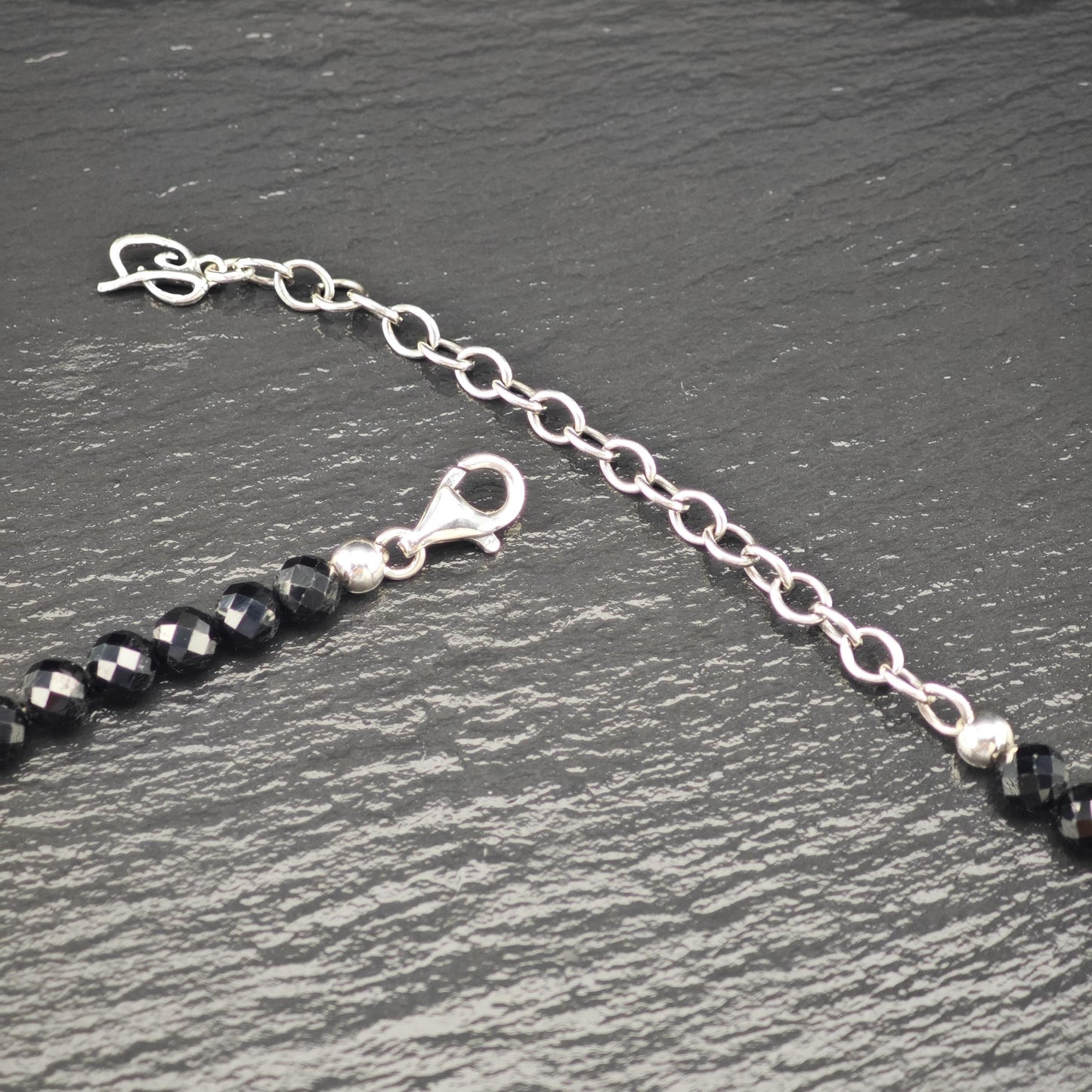 Carolyn Pollack Sterling Silver Black Onyx Beaded Necklace