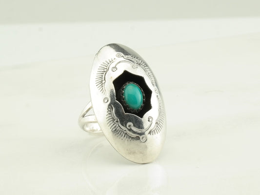 Sterling Silver Turquoise Shadowbox Ring