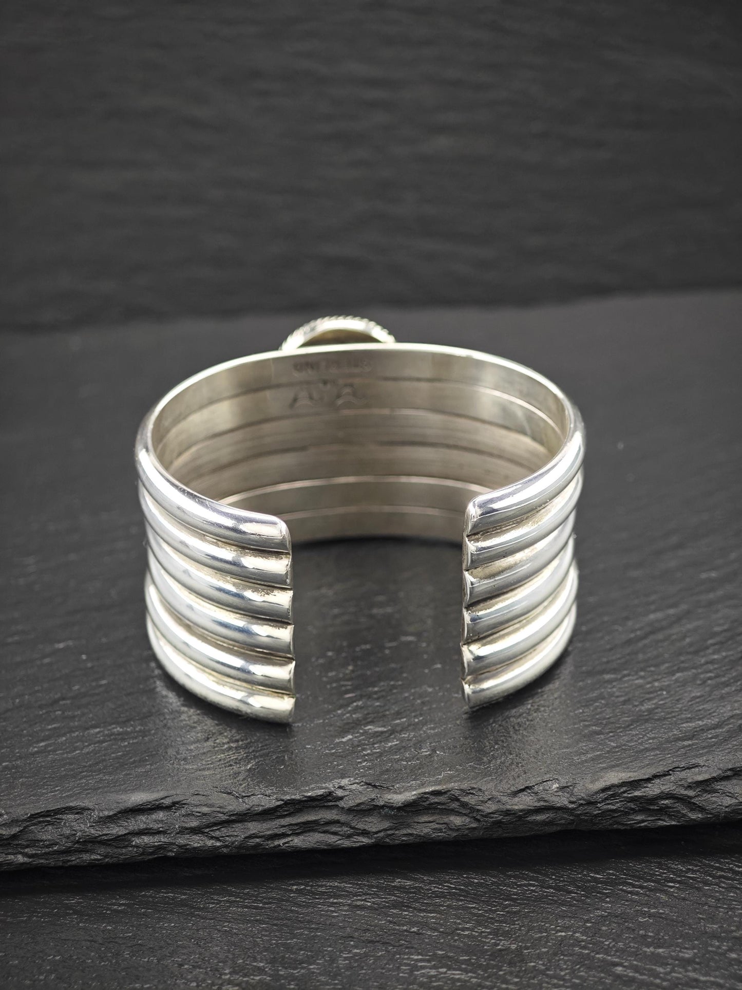 Native American, Mike Bird-Romero, Cuff Bracelet Sterling Silver