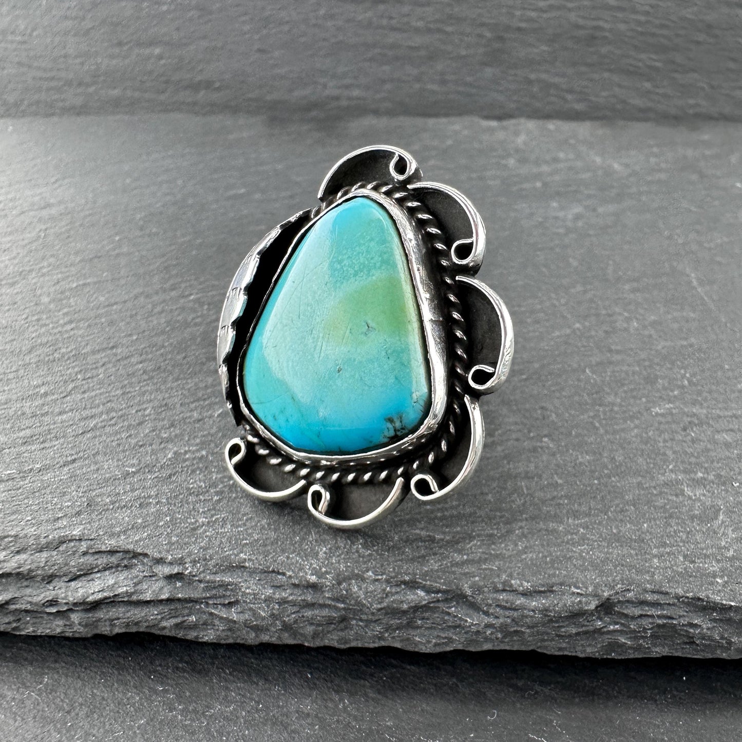 Native American Turquoise Ring Sterling Silver