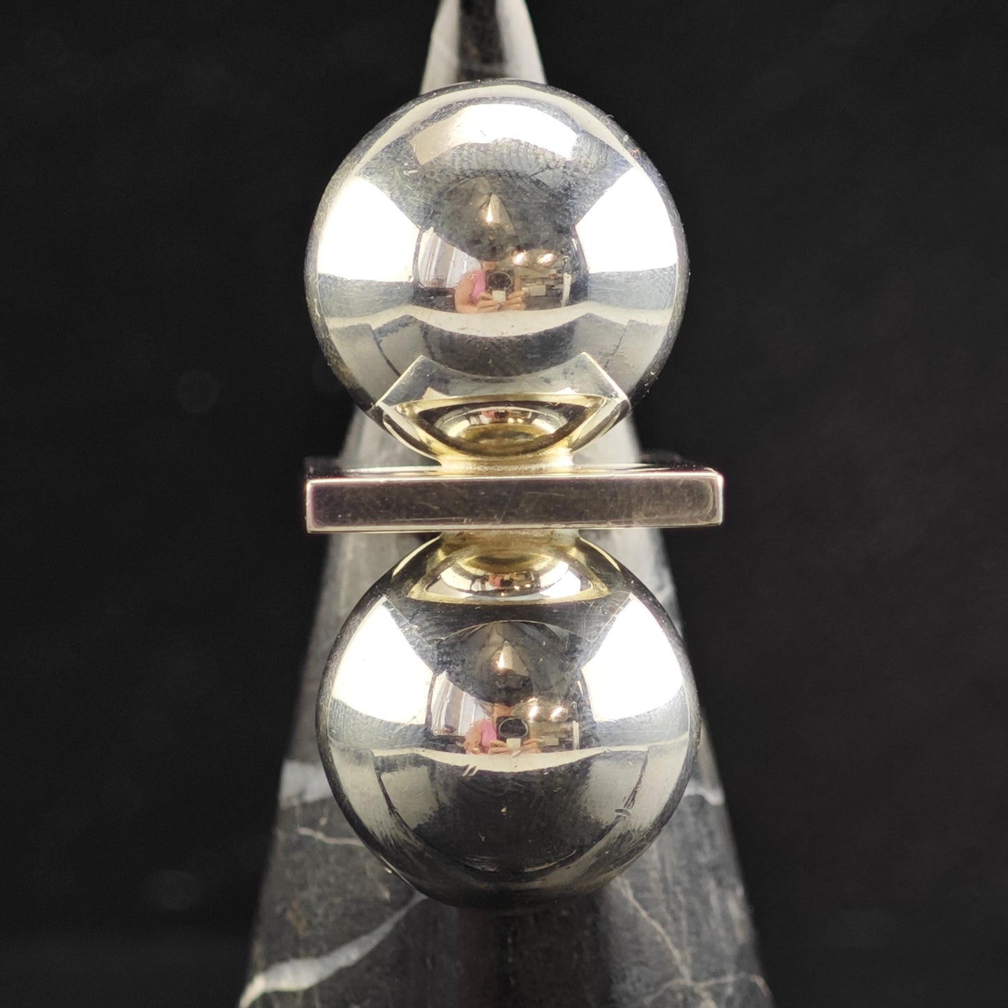 Finnish Designer Sterling Silver Ring Sz 6 3/4 R6569