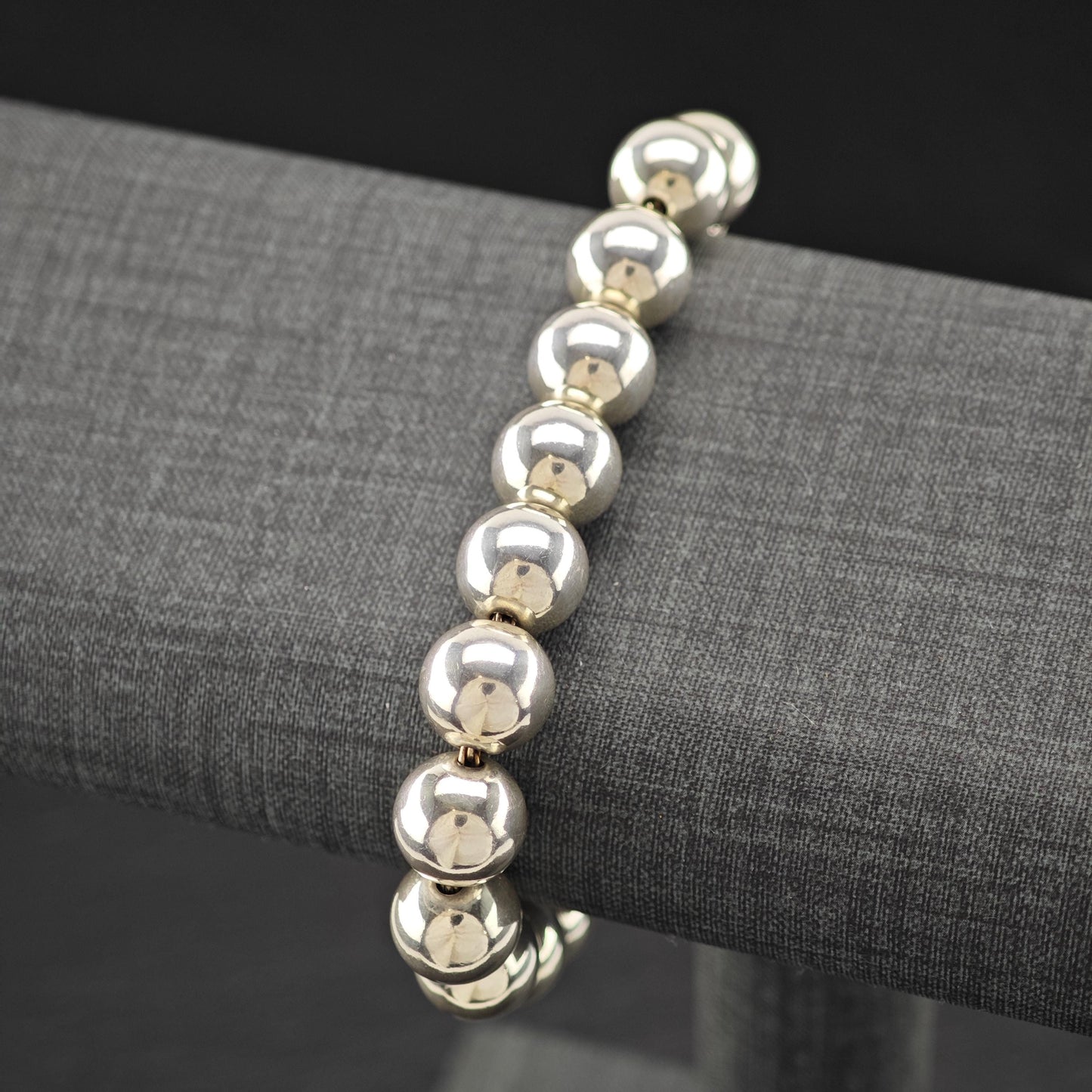 Tiffany & Co 10mm HardWear Ball Bracelet Sterling Silver Sz 6 1/4"