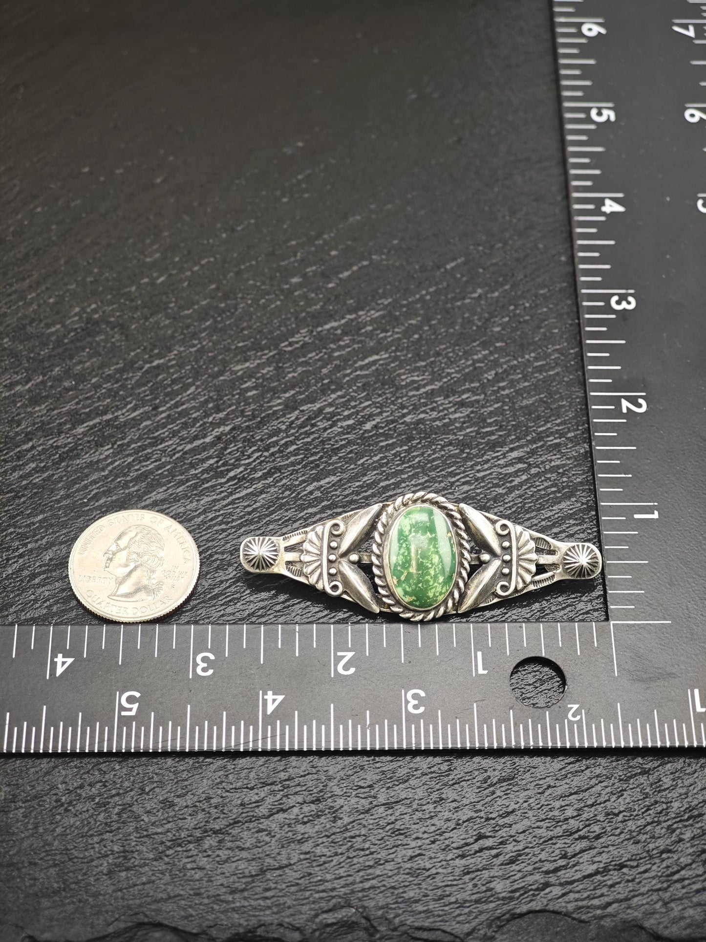 Fred Harvey Era, Stamped Brooch Sterling Silver