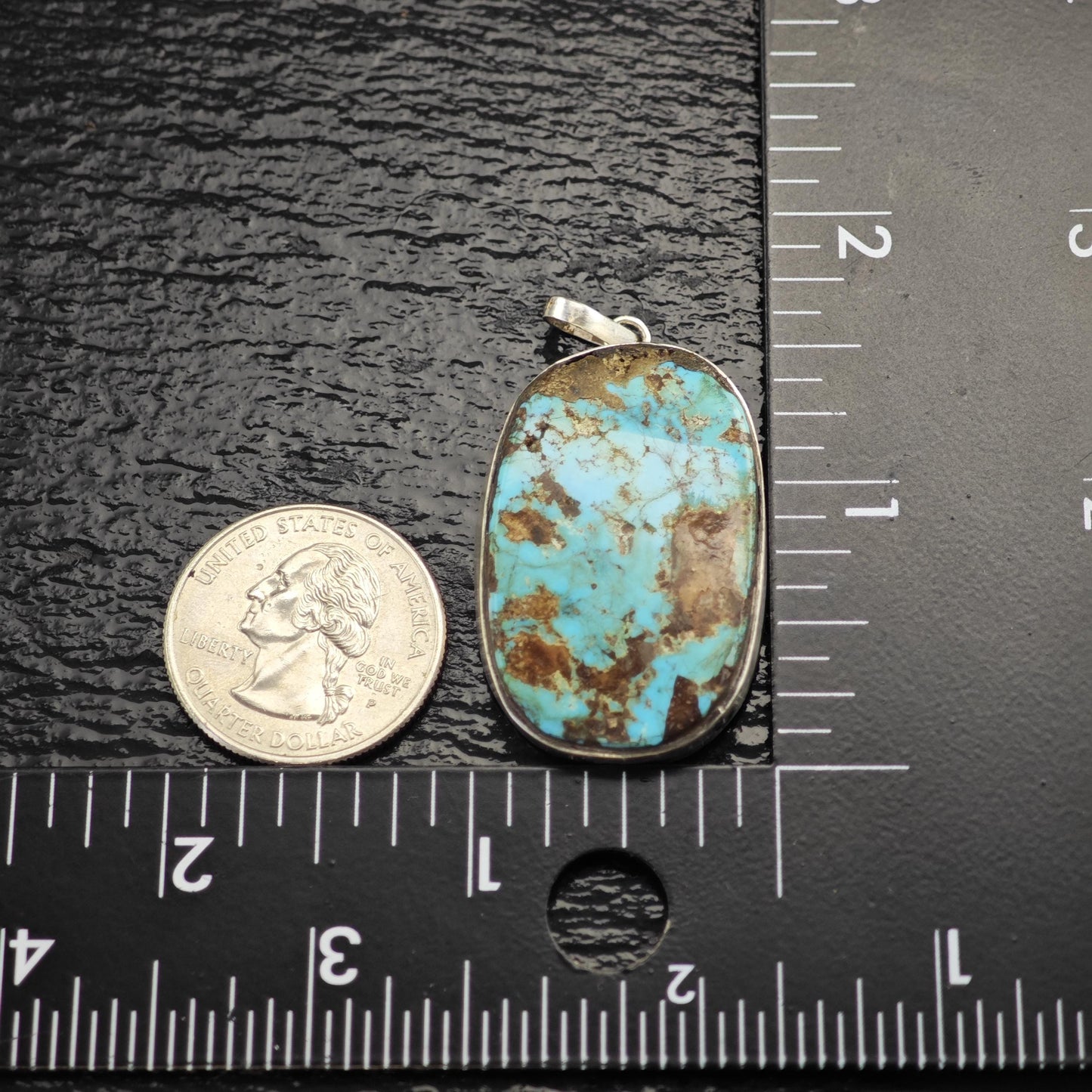 SW Turquoise Sterling Silver Pendant P3069