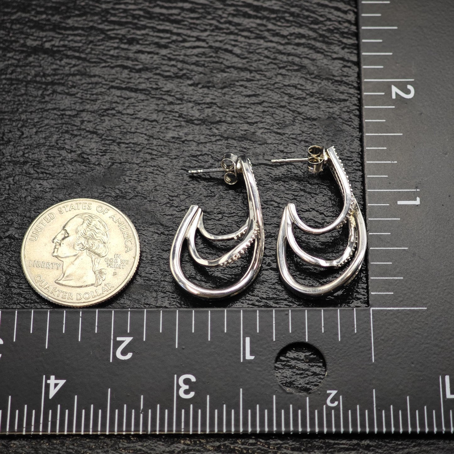 2/3 cttw Diamond Sterling Silver Stud Earrings ER3111