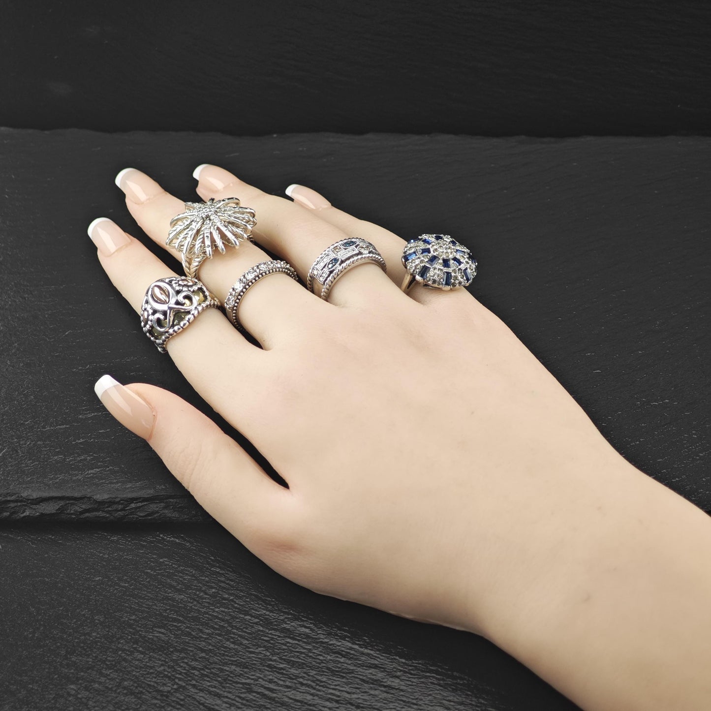Judith Ripka CZ Band Sterling Silver