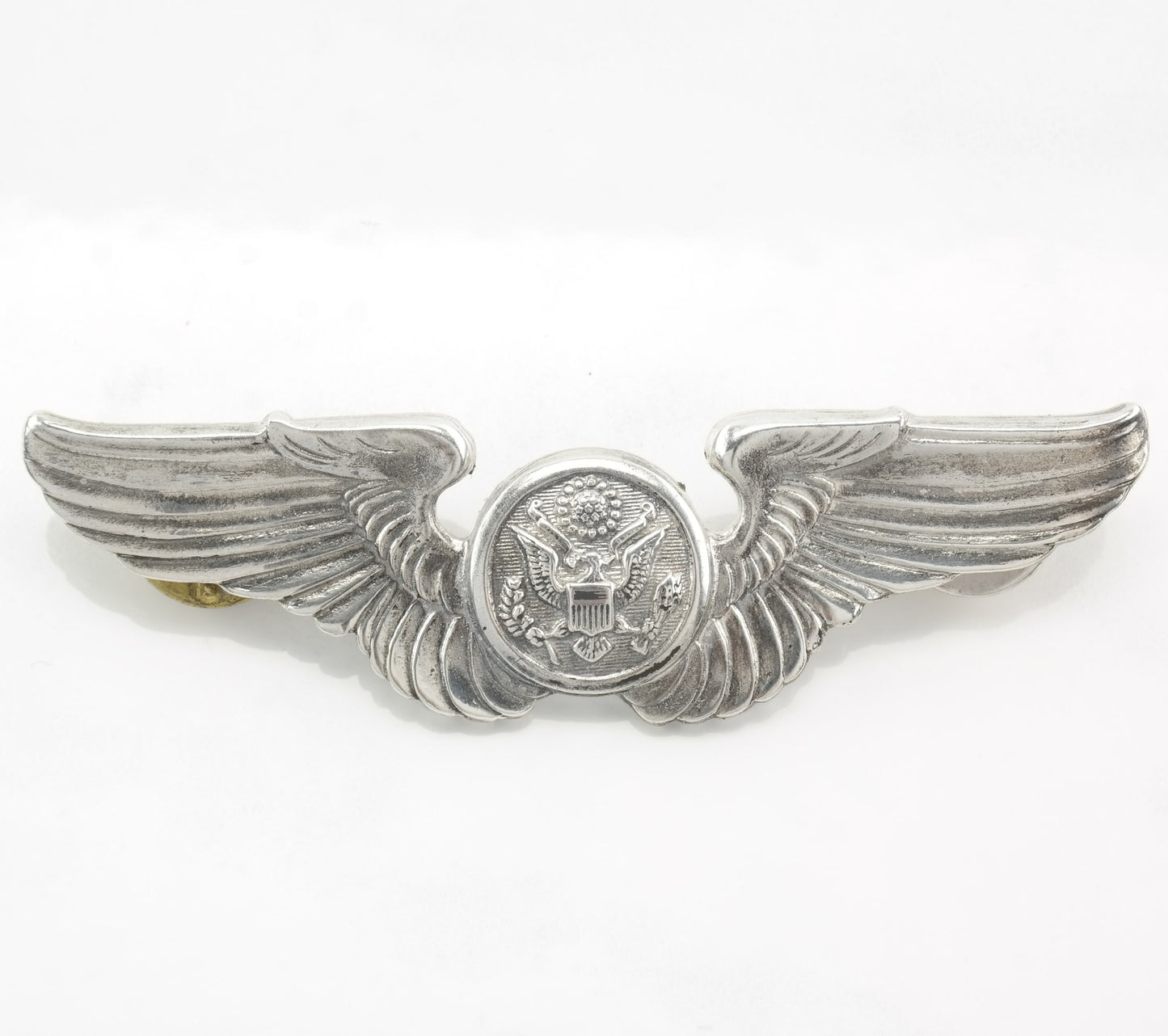 Silver Brooch Army Air Force U.S. WWII Aircrew Wings Sterling B1657