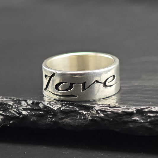 Vintage James Avery Love Band Sterling Silver Ring Sz 6 1/4 R6709