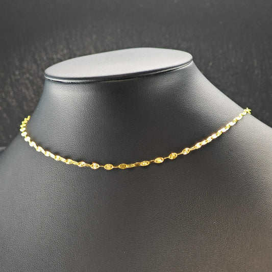 Choice of Sterling Silver Gold Plated Minimalist Chain Necklace 18"/20"/22" N2652