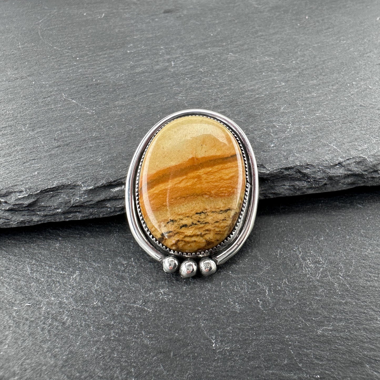 Choice of Vintage Orange Gemstone Pendants Sterling Silver