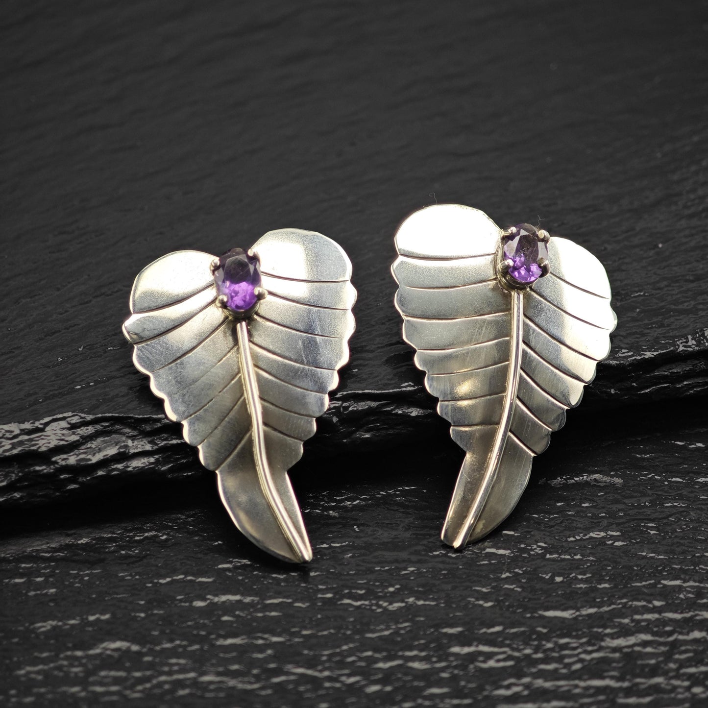 Amethyst Sterling Silver Earrings ER3110