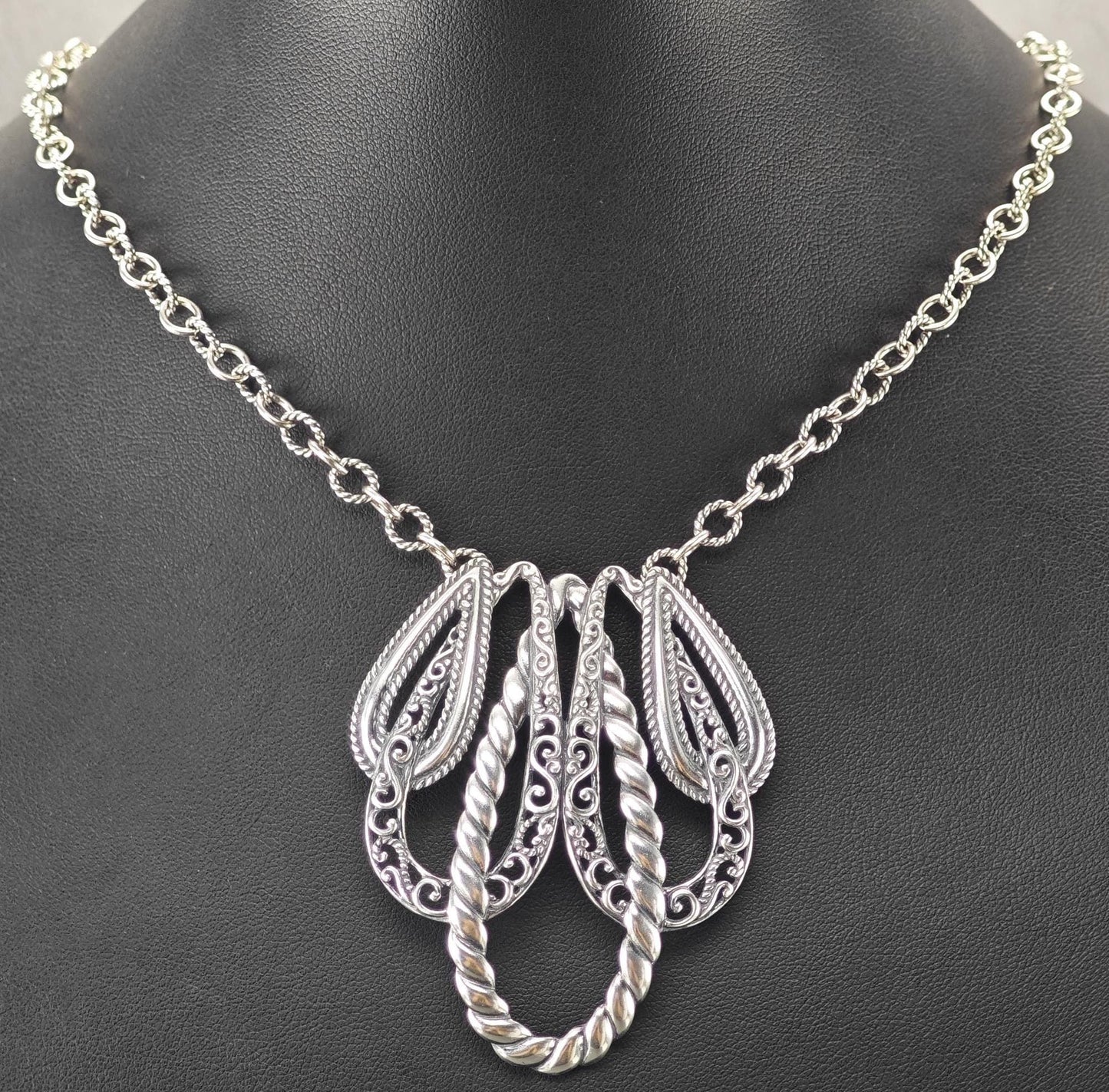 Carolyn Pollack Sterling Silver Lasting Connections Necklace N2440