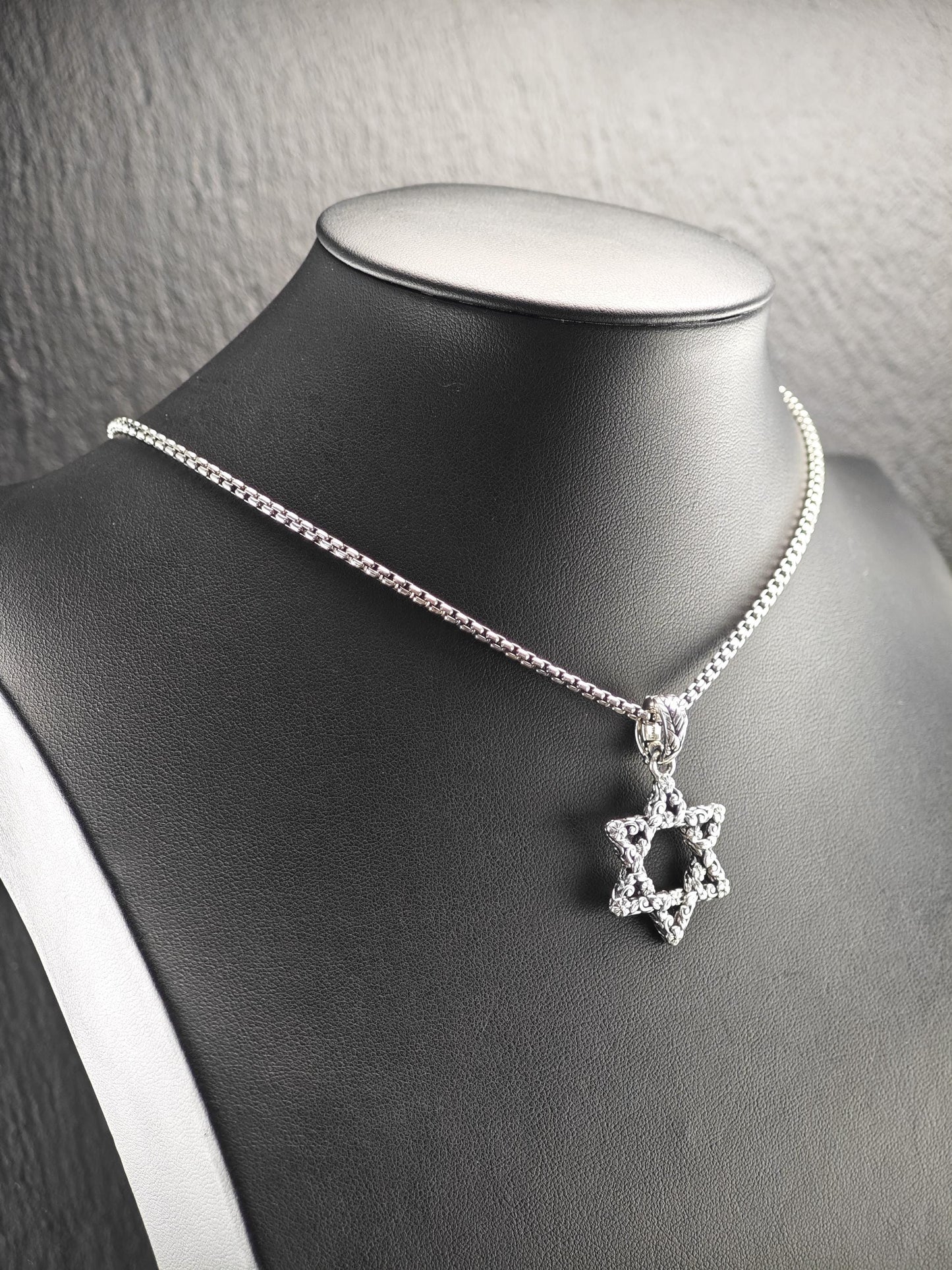 Jai Star of David Necklace Sterling Silver N2483