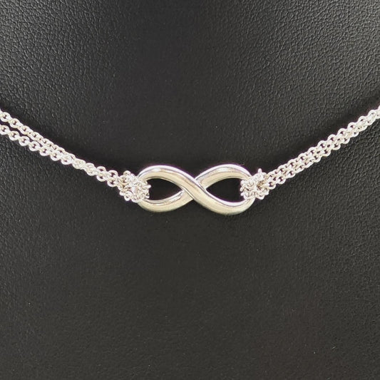 Vintage Tiffany & Co. Sterling Silver Infinity Symbol Necklace