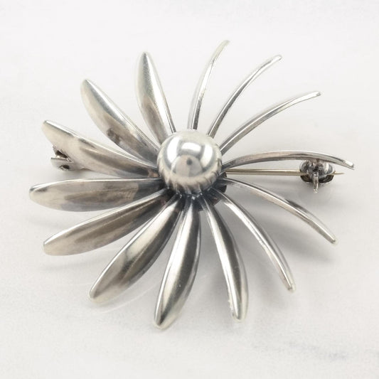 MCM Floral SCF, Denmark Sterling Silver Brooch