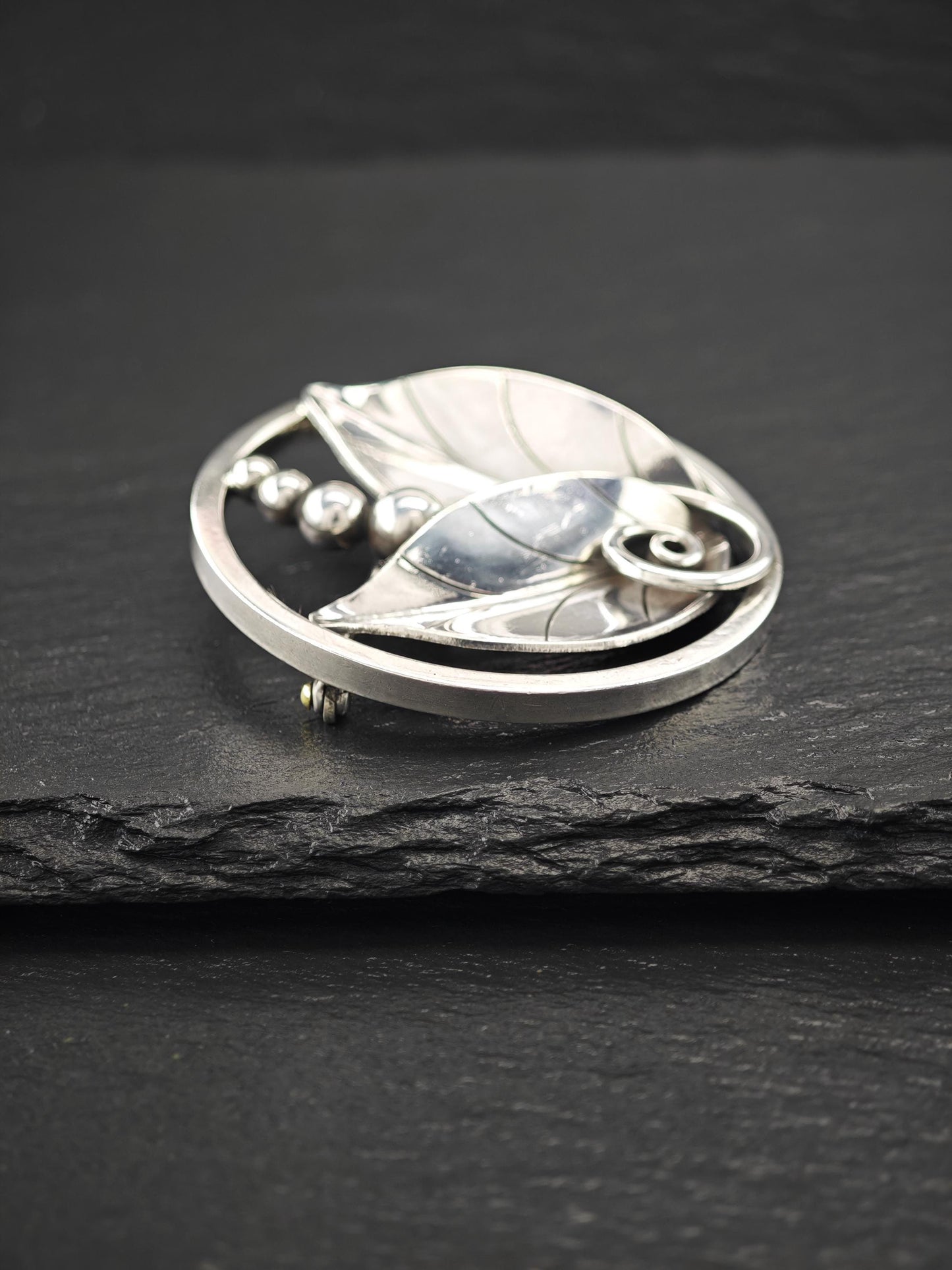 Georg Jensen LaPaglia, 207 Floral Vines Brooch Sterling Silver