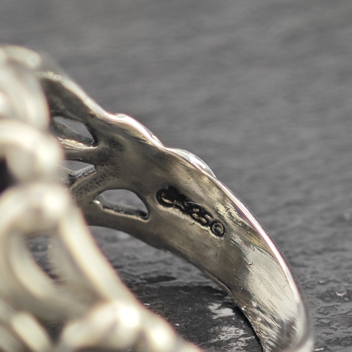 Carolyn Pollack Charoite Ring Sterling Silver Sz 7