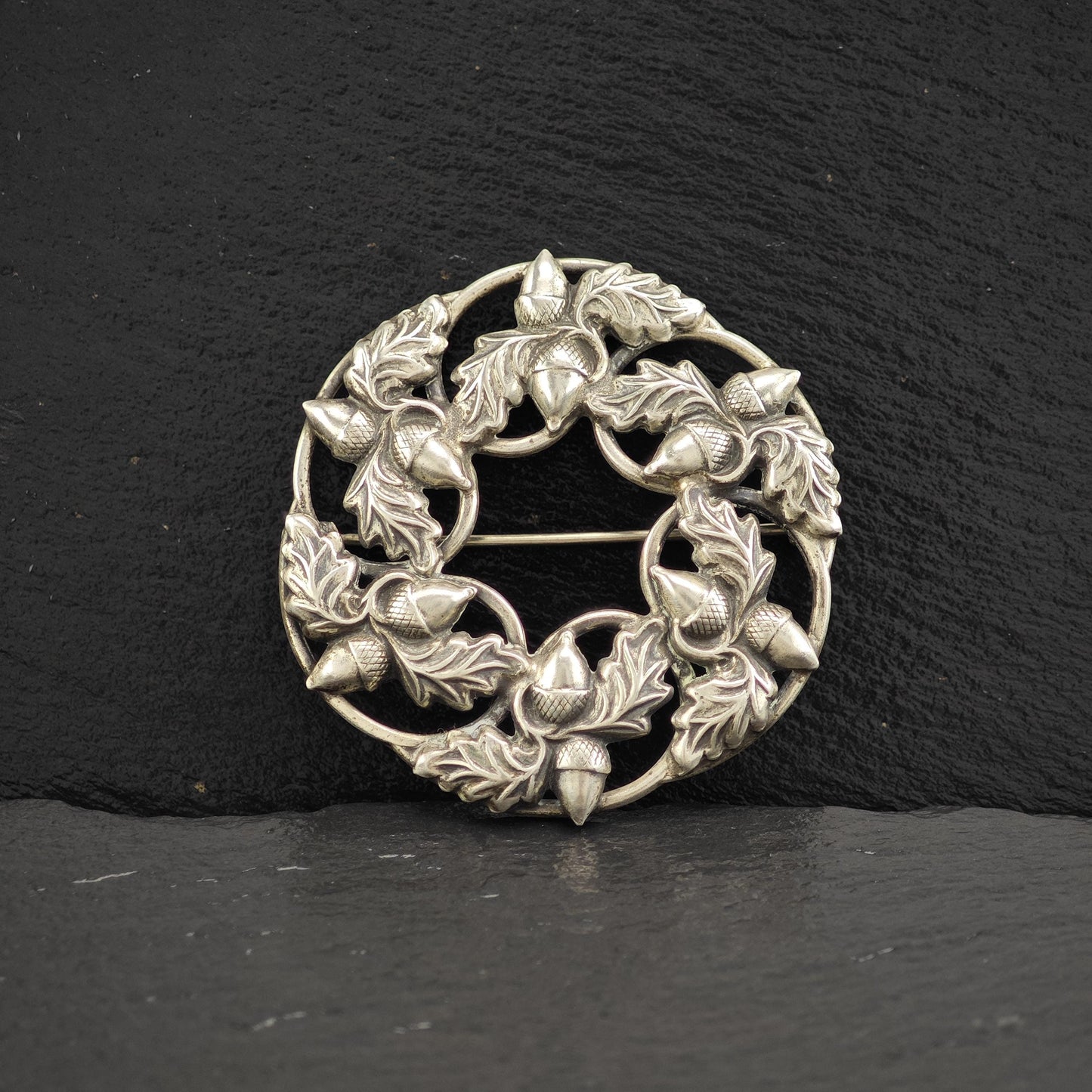 Danecraft Floral, Acorns Sterling Silver Brooch