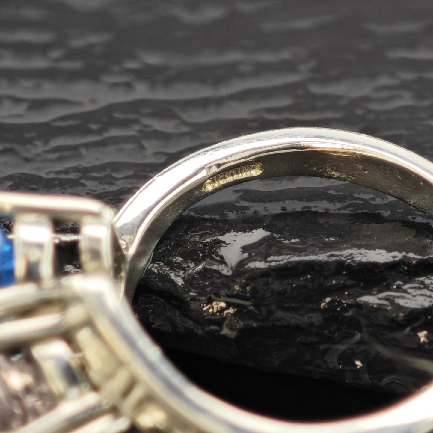 Natural Amethyst and Topaz Ring: Sterling Silver Vintage Style Size 6 3/4