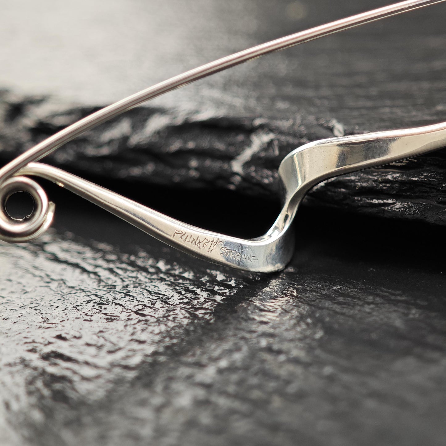 Mid Century, Plunkett Abstract Brooch Sterling Silver