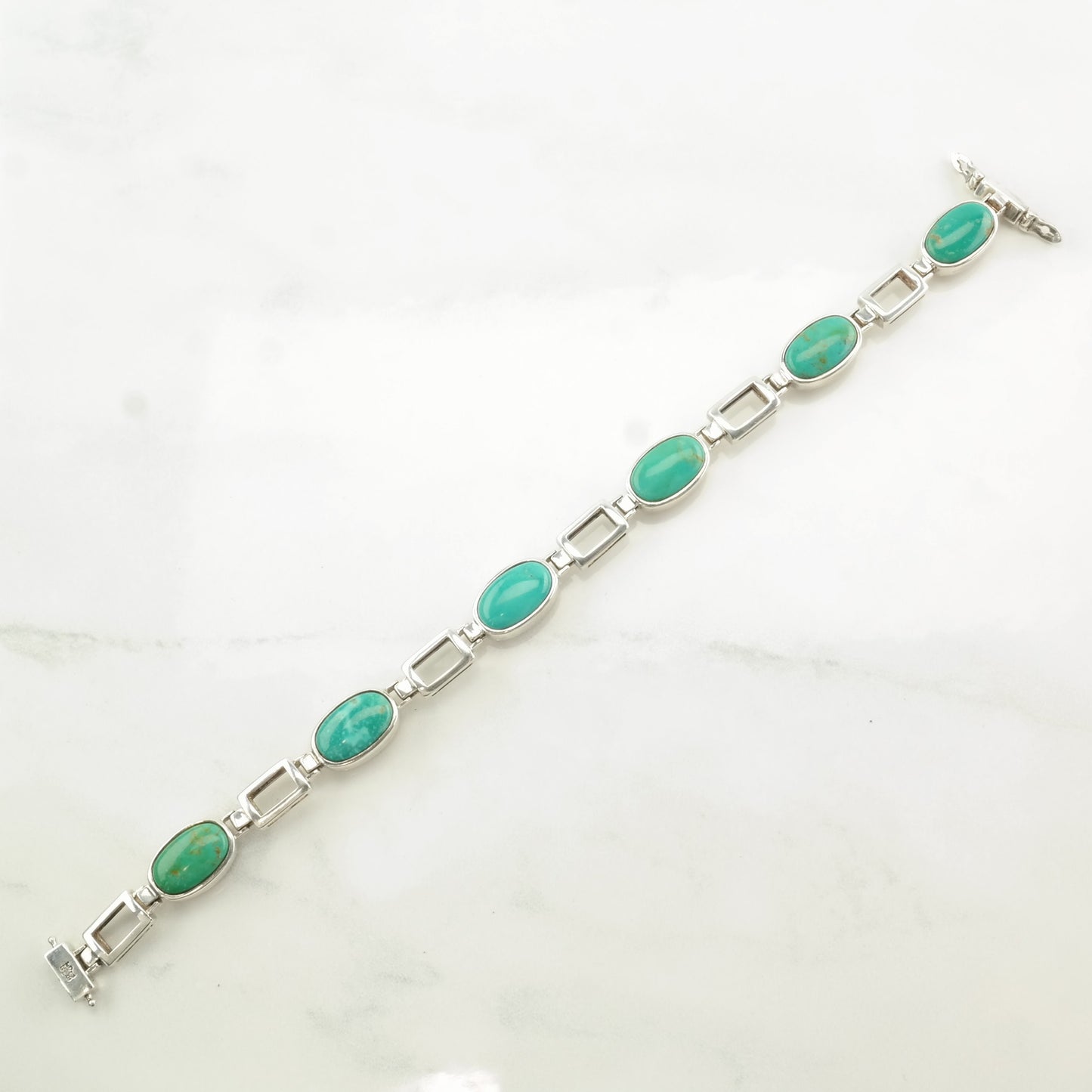 Reversible DTR Sterling Silver Link Bracelet