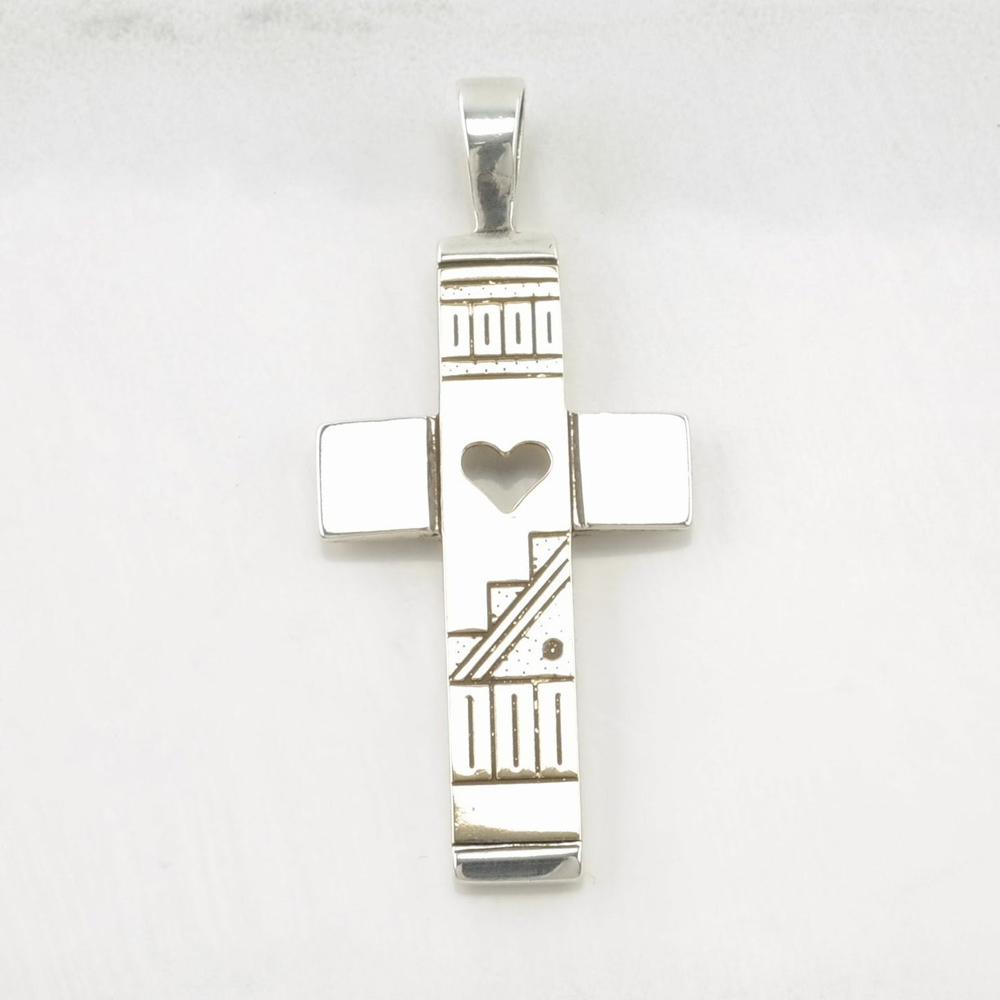 Choice of Vintage Cross Cutouts Sterling Silver Pendant