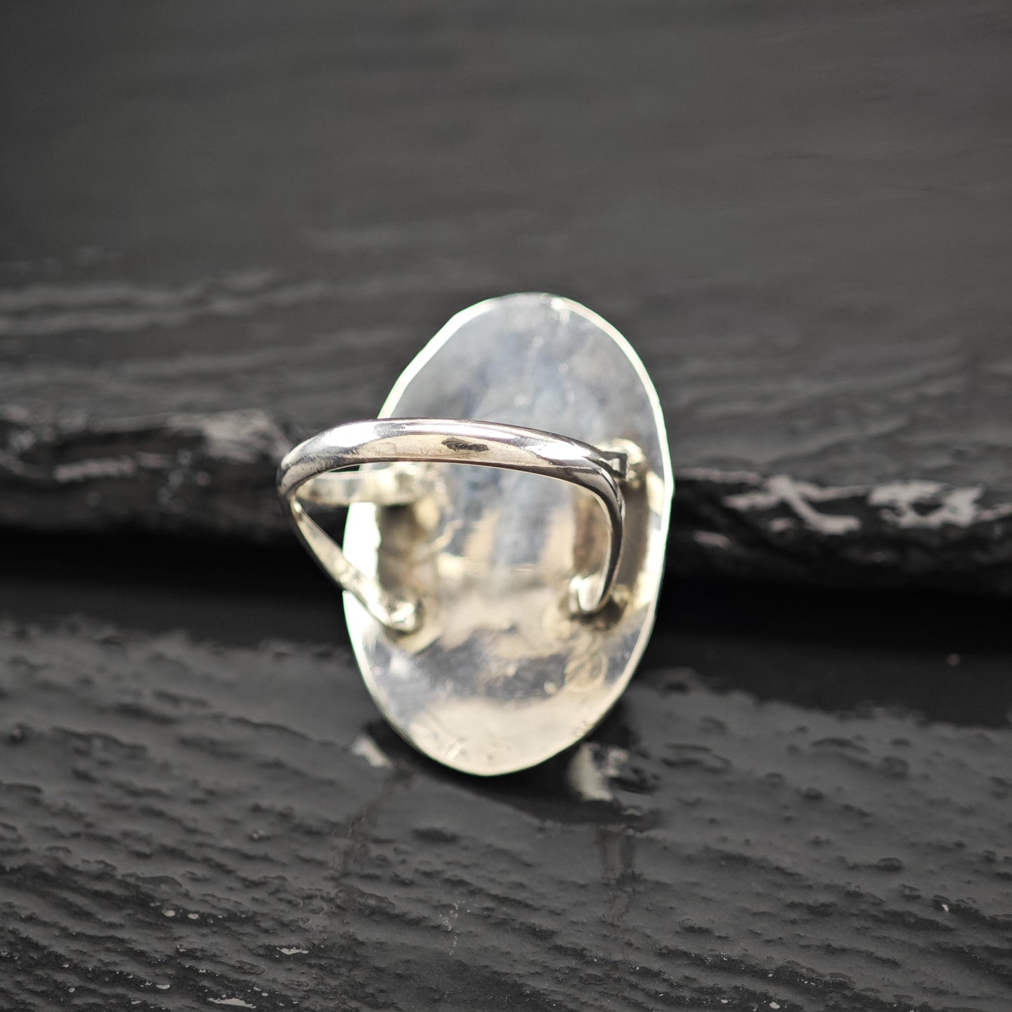 Southwest Turquoise Ring: Sterling Silver Jewelry Size 8 1/4