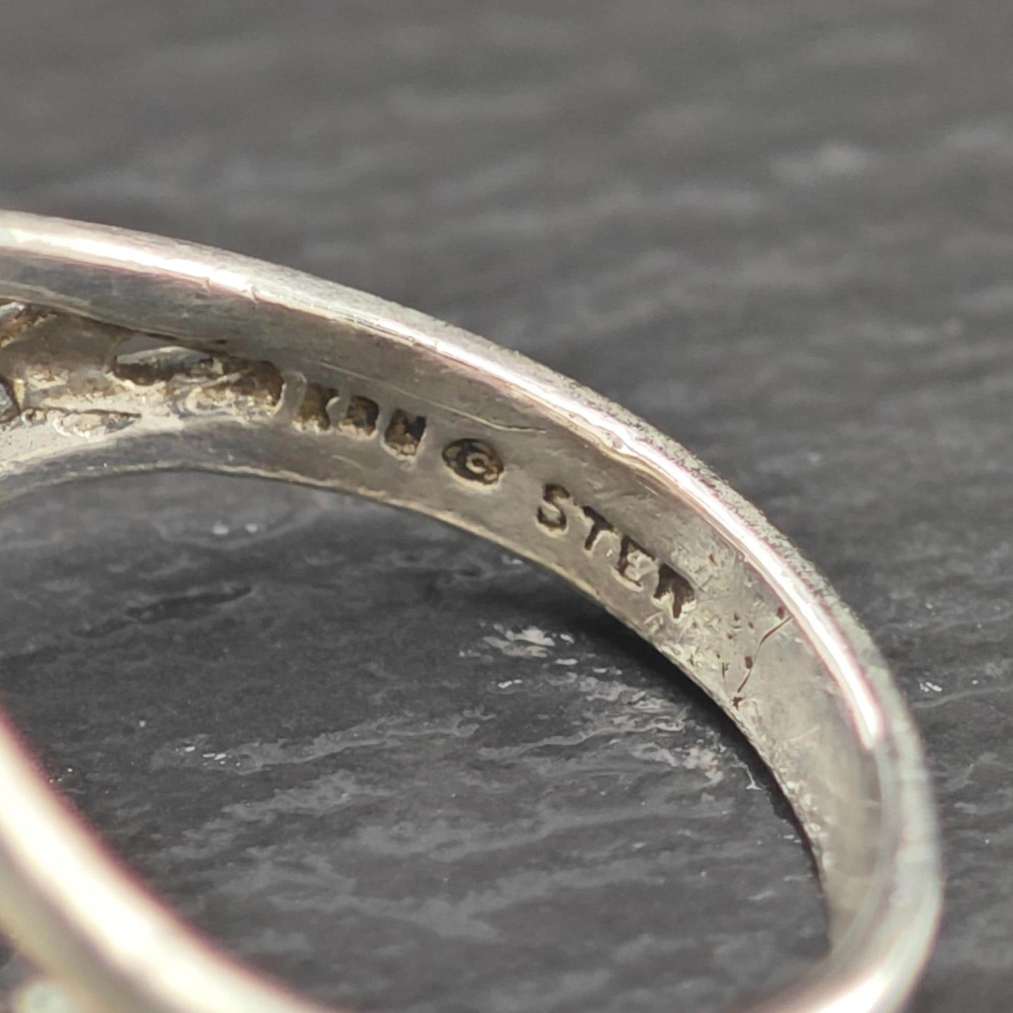 Kabana Filigree, Green Doublet Ring Sterling Silver