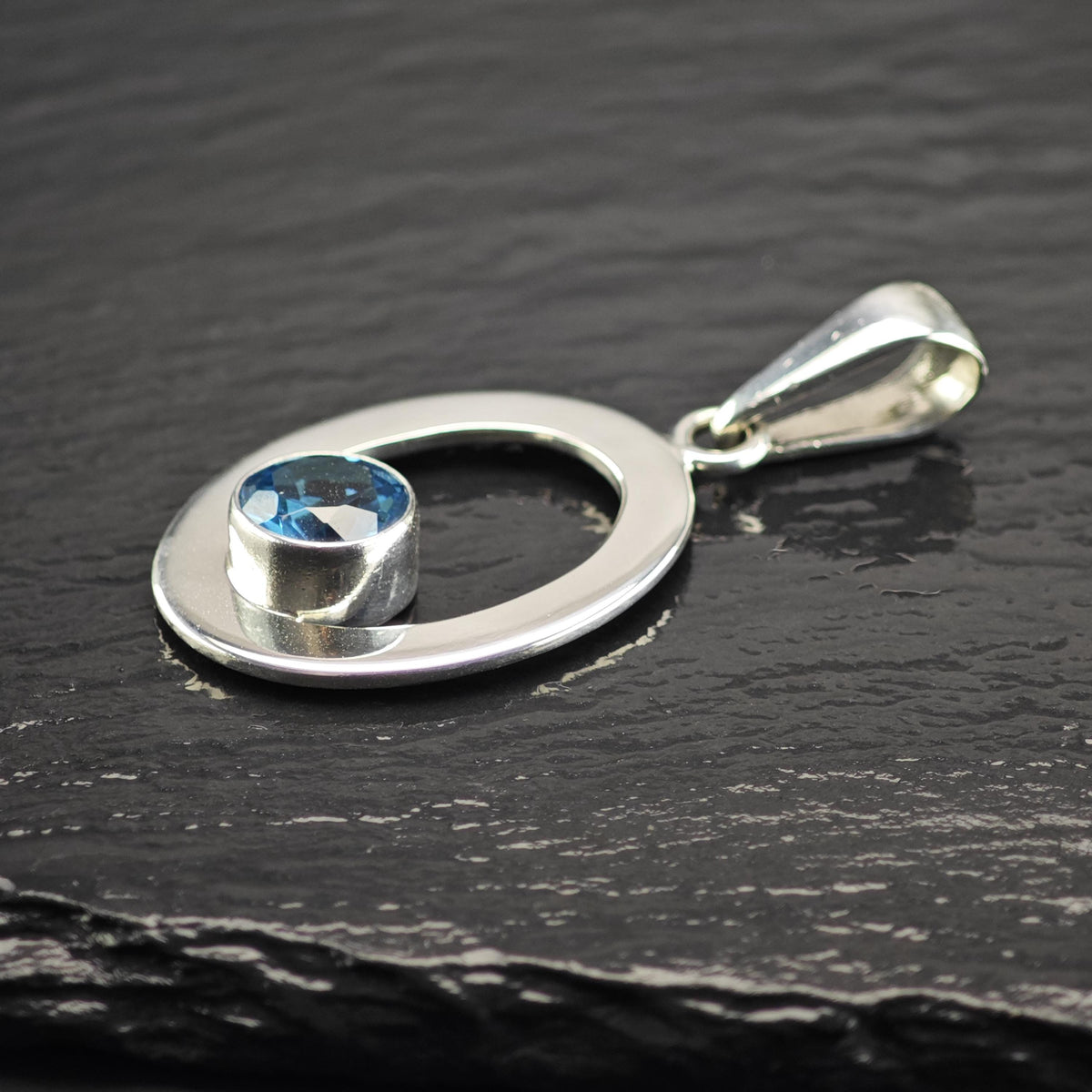 Charles Albert Topaz Sterling Silver Pendant P3150