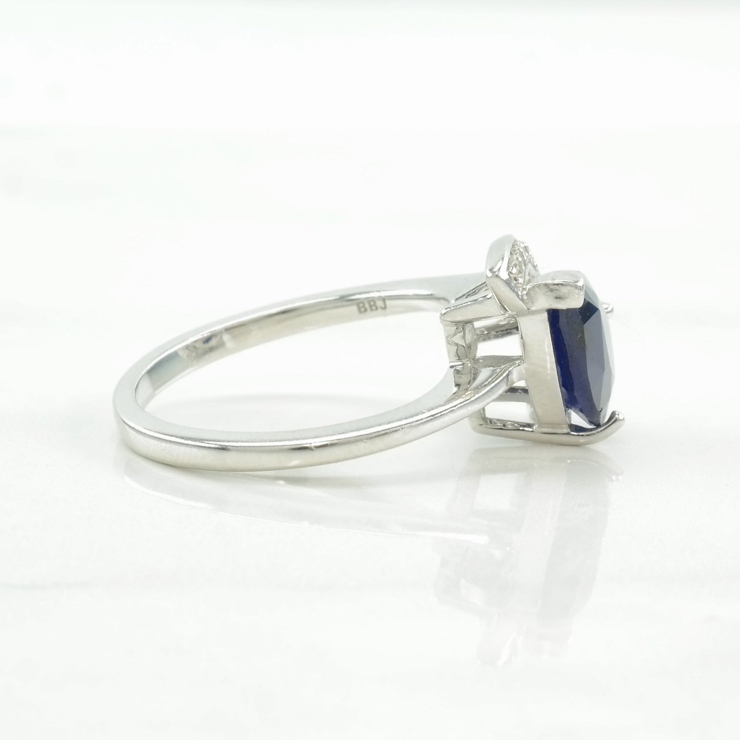 Sterling Silver Ring Sapphire, Spinel Size 7 3/4