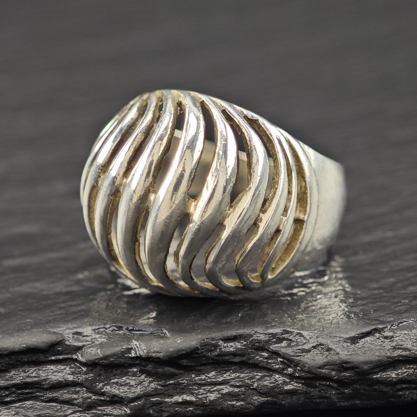 Sterling Silver Dome Ring Classic Rounded Band Size 7 R6117