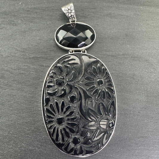 Vintage AKR Large Silver Pendant Sterling