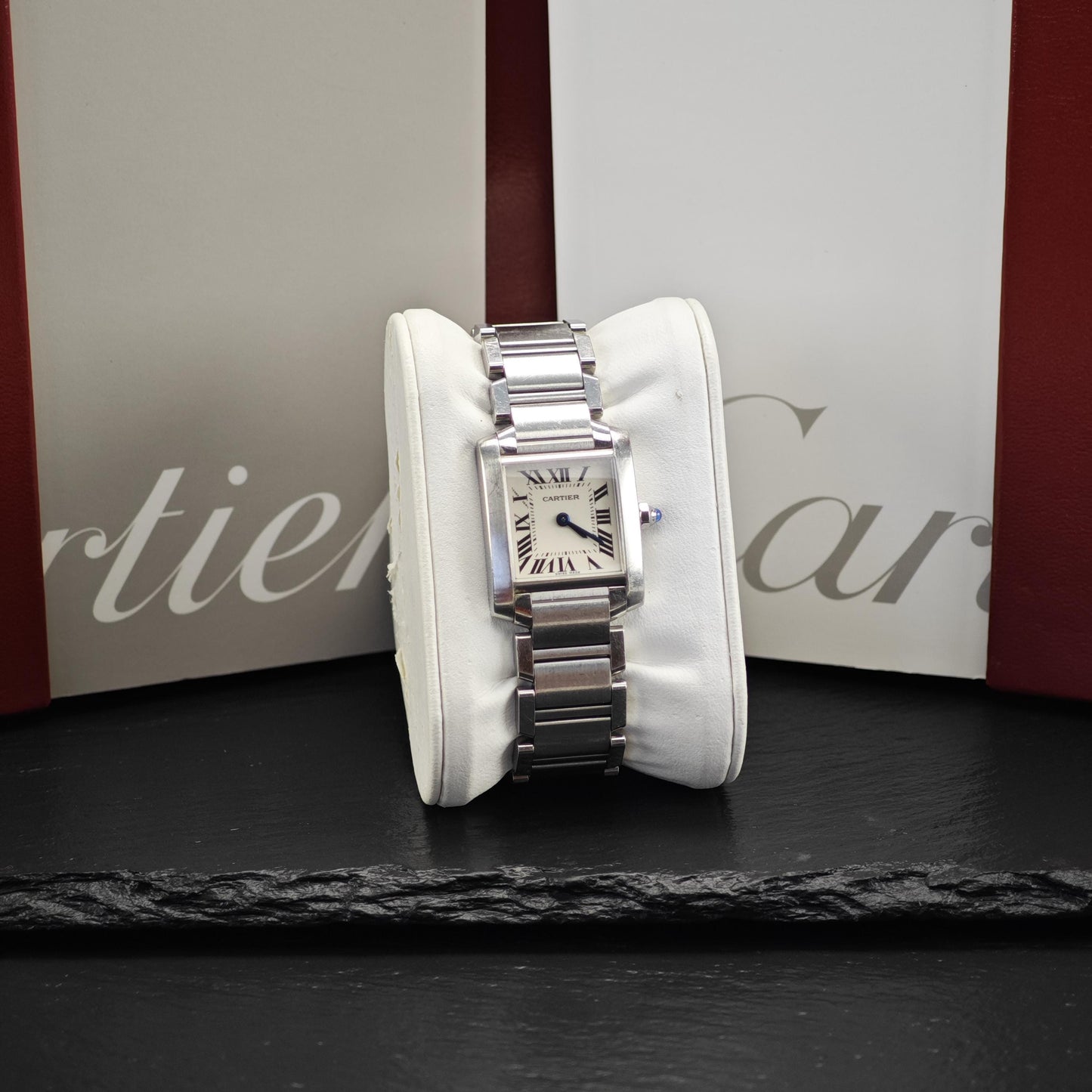 Preloved Cartier Tank Watch with Box Quartz Small MISC0325