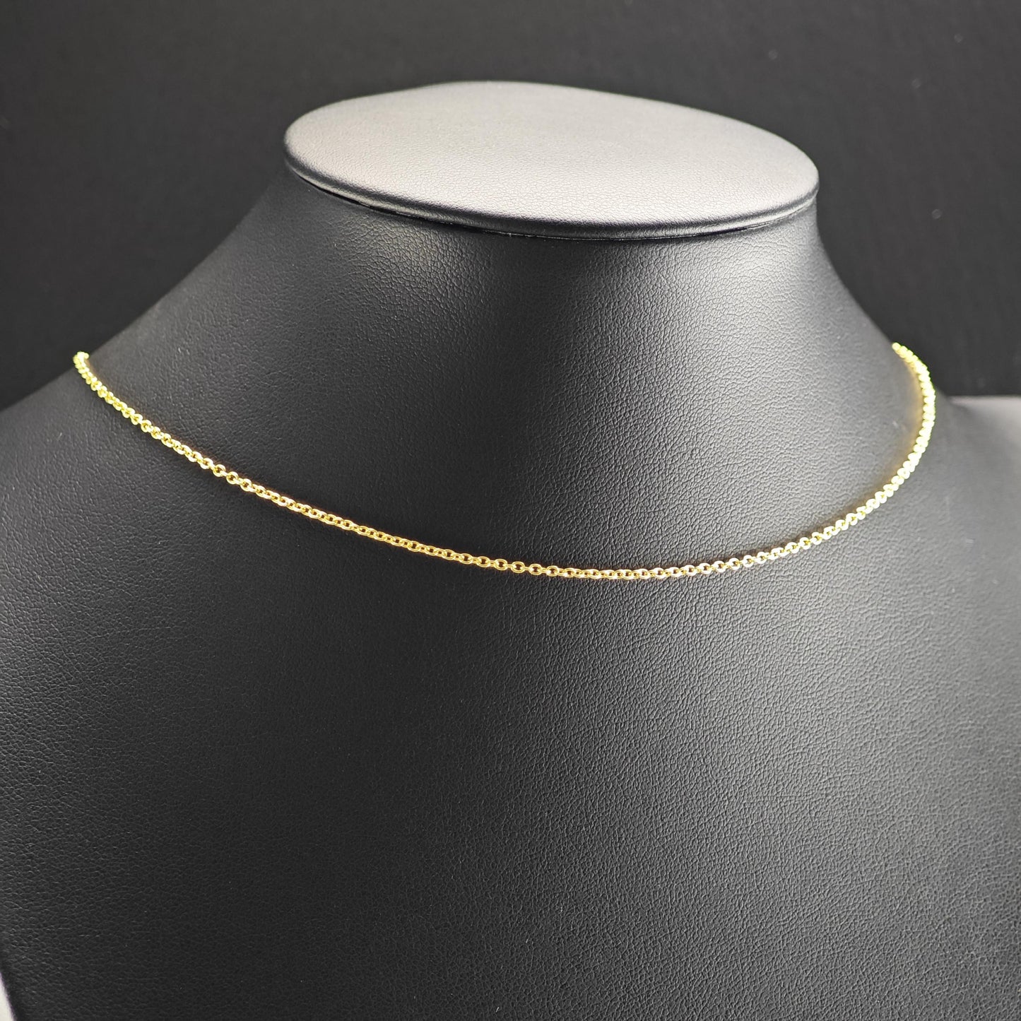 Gold Plated Link Chain Sterling Silver Necklace N2757