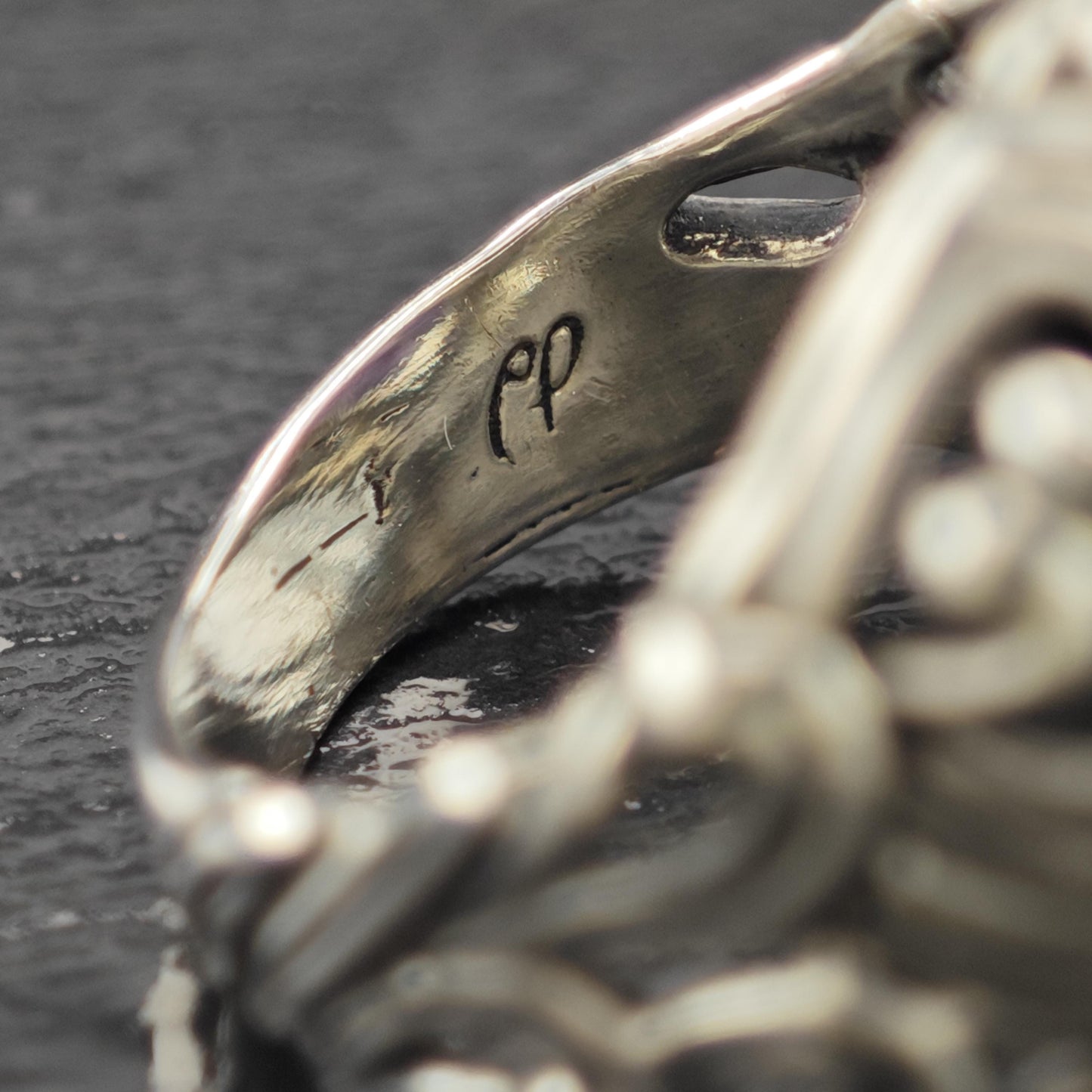 Carolyn Pollack Charoite Ring Sterling Silver Sz 7