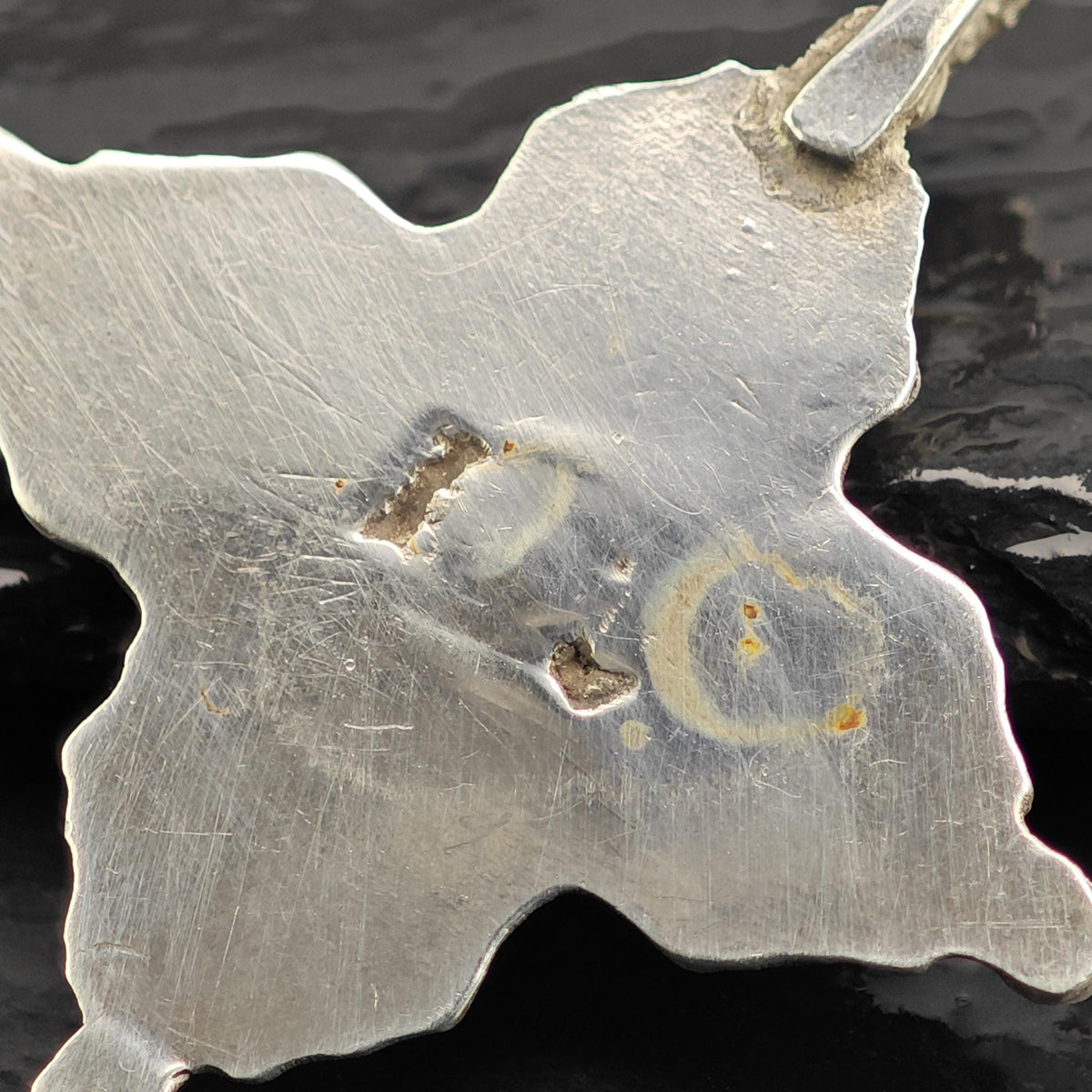 Etruscan Coral Cross Sterling Silver Pendant P3144